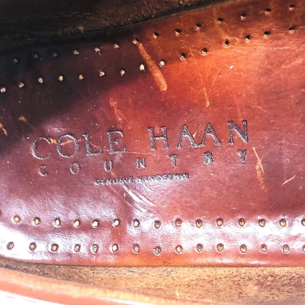 Cole Haan Mens‎ Penny Loafer Shoes Country Pinch Preppy Office Cognac Slip-On 8M